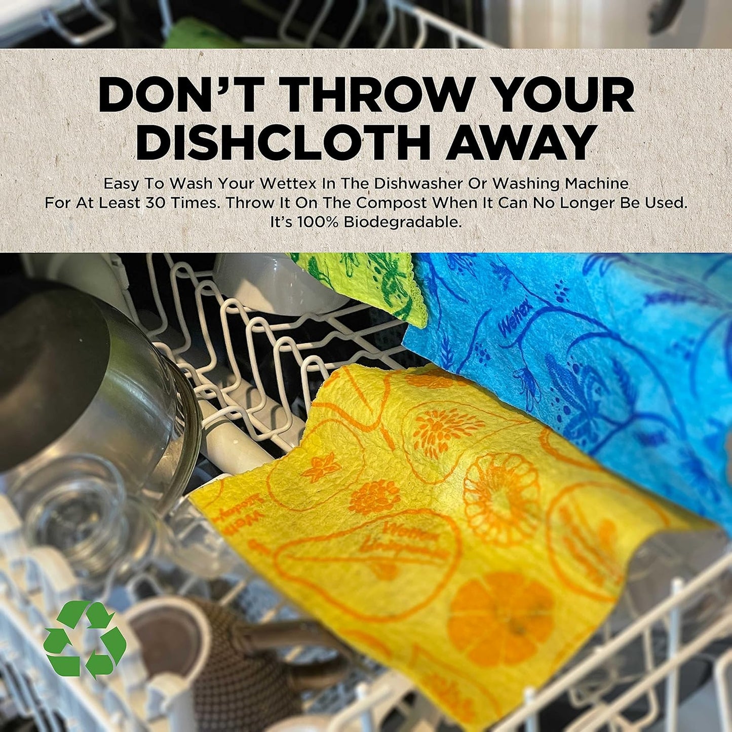 The Original 10 Pack Swedish Dishcloth for Kitchen