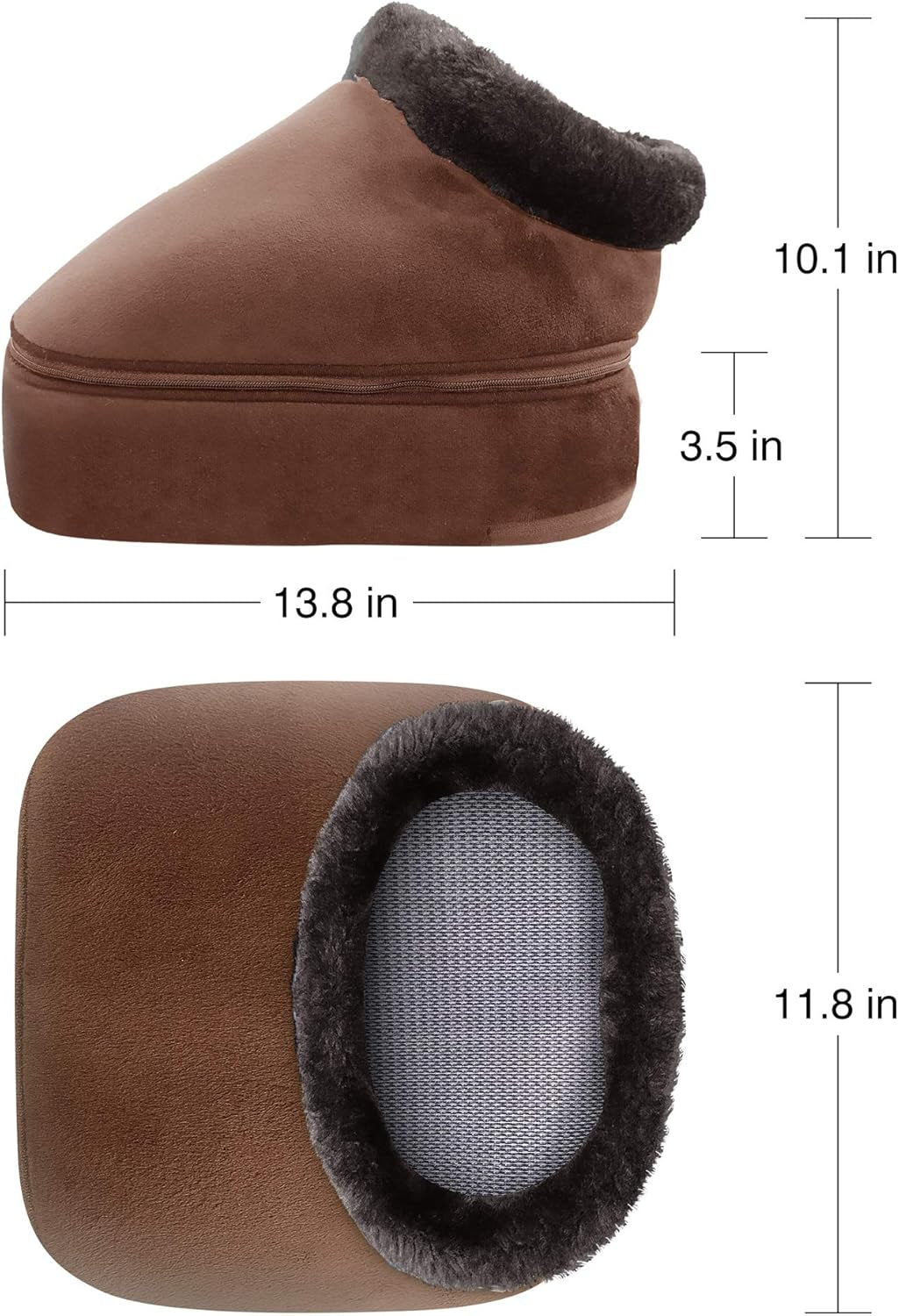 Shiatsu Foot Massager with Heat,Heated Feet Massager and Back Massager,Foot Warmer,Gifts for Men,Women,Feet Warmers Massager for Back Leg Foot,Washable Cover